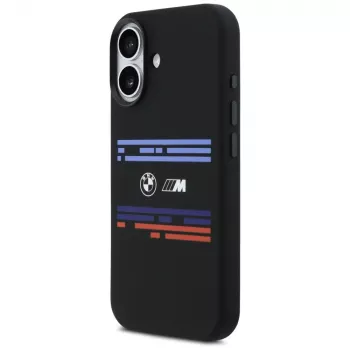 BMW M Silicon Horizontal Line MagSafe tok Apple iPhone 17 készülékhez, fekete
