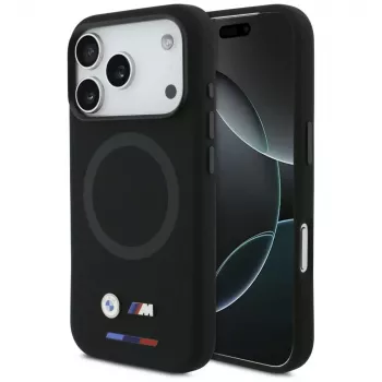 BMW M Silicon Logo MagSafe tok Apple iPhone 17 Pro készülékhez, fekete