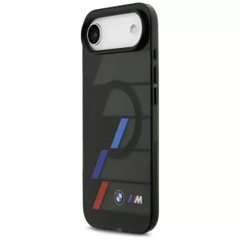 BMW M IML Metalltasten Tricolor Lines MagSafe tok Apple iPhone Air készülékhez, fekete