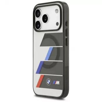 BMW M IML Metal Buttons TricolorLines MagSafe tok iPhone 17 Pro Max készülékhez, antracit
