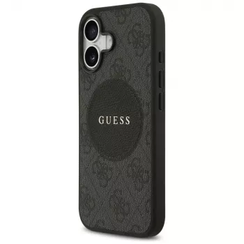Guess 4G Circle Classic Logo MagSafe tok iPhone 17 készülékhez, fekete