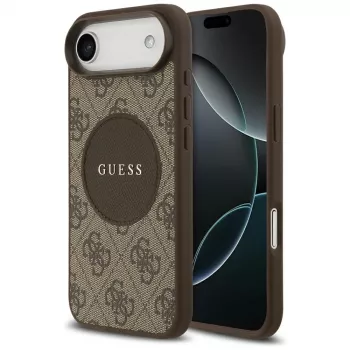 Guess 4G Circle Classic Logo MagSafe tok iPhone Air készülékhez, barna