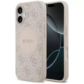 Guess 4G Circle Classic Logo MagSafe tok iPhone 17 készülékhez, rózsaszín
