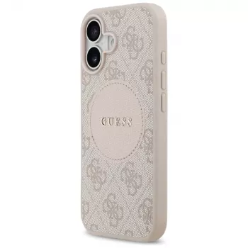 Guess 4G Circle Classic Logo MagSafe tok iPhone 17 készülékhez, rózsaszín