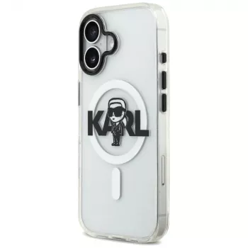 KARL LAGERFELD IML Karl Sketch Logo MagSafe tok Apple iPhone 17-hez - átlátszó
