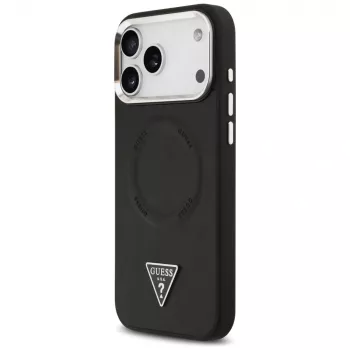 Guess Triangle Logo MagSafe tok Apple iPhone 17 Pro készülékhez (fekete)