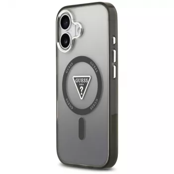 Guess IML Gradient Triangle Logo MagSafe tok iPhone 17 készülékhez, fekete