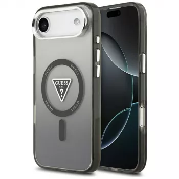 Guess IML Gradient Triangle Logo MagSafe tok iPhone Air készülékhez, fekete