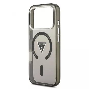 Guess IML Gradient Triangle Logo MagSafe tok iPhone 17 Pro készülékhez, fekete