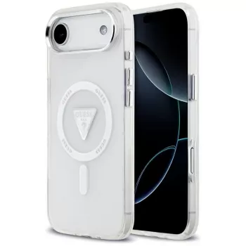 Guess IML Gradient Triangle Logo MagSafe tok iPhone Air készülékhez, átlátszó