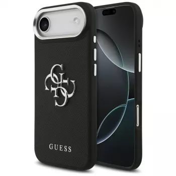 Guess Grained Big 4G Classic Logo tok iPhone Air készülékhez – fekete