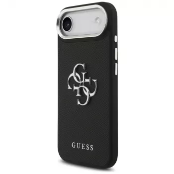 Guess Grained Big 4G Classic Logo tok iPhone Air készülékhez – fekete