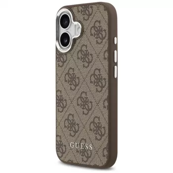 Guess 4G Classic Logo MagSafe tok iPhone 17 készülékhez, barna