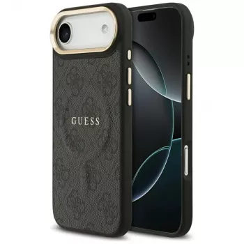 Guess 4G PU Classic Logo MagSafe tok iPhone Air készülékhez, fekete