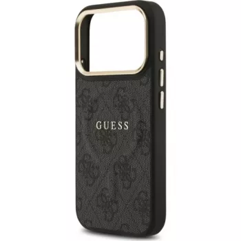 Guess 4G PU Classic Logo MagSafe hátlap Apple iPhone 17 Pro készülékhez, fekete