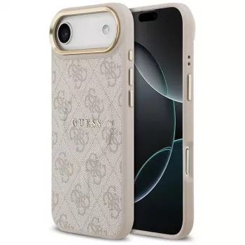 Guess 4G PU Classic Logo MagSafe tok iPhone Air készülékhez, rózsaszín