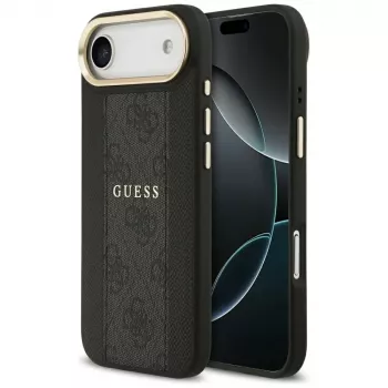 Guess 4G Stripe MagSafe tok iPhone Air készülékhez, fekete