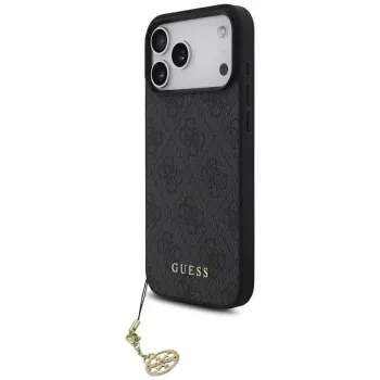 Guess 4G Charms Collection MagSafe tok iPhone 17 Pro Max fekete