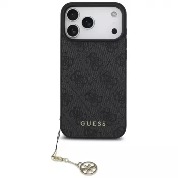 Guess 4G Charms Collection MagSafe tok iPhone 17 Pro Max fekete