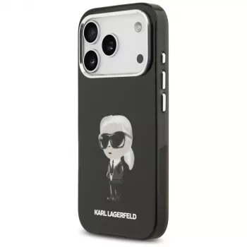 Karl Lagerfeld IML Aquarelle Karl & Logo MagSafe tok iPhone 17 Pro készülékhez (fekete)