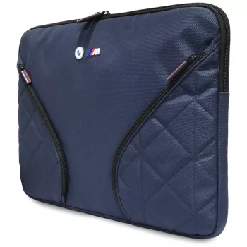 BMW Nylon Laptop Sleeve 16 inch tengerészkék fém logóval