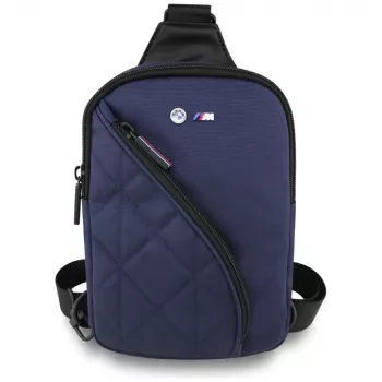 BMW Nylon Pocket & Metal Logo Crossbody telefontáska, navy blue