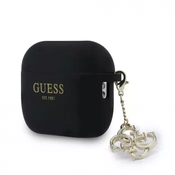 Guess Silicone 4G Charm tok AirPods Pro 3-hoz, fekete