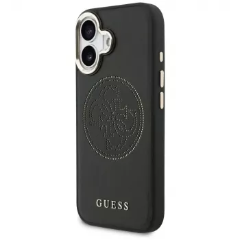 Guess Perforated 4G MagSafe tok iPhone 17-hez, fekete