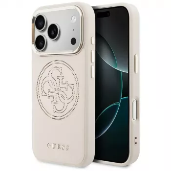 Guess perforált 4G MagSafe tok iPhone 17 Pro-hoz, rózsaszín