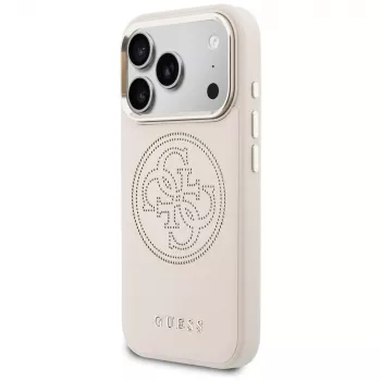 Guess Perforated 4G MagSafe tok iPhone 15 Pro Max-hoz, rózsaszín