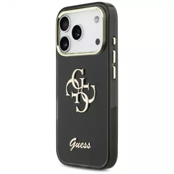 Guess IML 4G Script Metal tok Apple iPhone 17 Pro-hoz, fekete