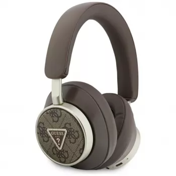 Guess 4G Triangle Logo vezeték nélküli Bluetooth 5.4 fejhallgató ENC-vel, barna