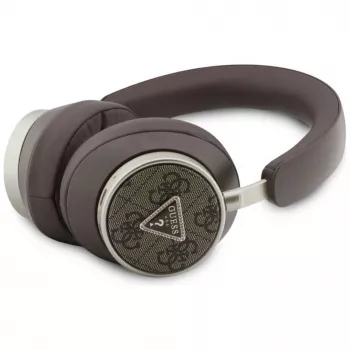 Guess 4G Triangle Logo vezeték nélküli Bluetooth 5.4 fejhallgató ENC-vel, barna
