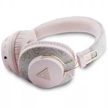 Guess Triangle Logo Bluetooth ENC fejhallgató, rózsaszín