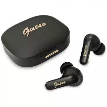 Guess Script Metal TWS fülhallgató, fekete