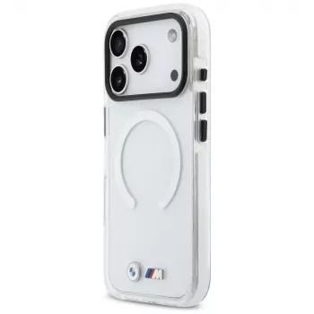 BMW M IML Shockproof Metal Logos MagSafe tok iPhone 17 Pro-hoz, átlátszó