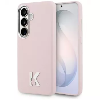 Karl Lagerfeld K Metal Logo MagSafe tok Samsung Galaxy S26 készülékhez, rózsaszín