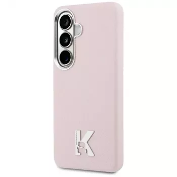 Karl Lagerfeld K Metal Logo MagSafe tok Samsung Galaxy S26 készülékhez, rózsaszín