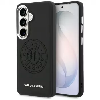 Karl Lagerfeld Perforated KLMagSafe tok Samsung Galaxy S26 készülékhez, fekete