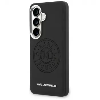 Karl Lagerfeld Perforated KLMagSafe tok Samsung Galaxy S26 készülékhez, fekete