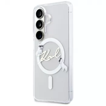 KARL LAGERFELD IML KC Script MagSafe tok Samsung Galaxy S26 készülékhez, átlátszó