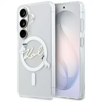 KARL LAGERFELD IML KC Script MagSafe tok Samsung Galaxy S26+ készülékhez, átlátszó
