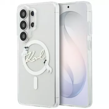 Karl Lagerfeld IML KC Script MagSafe tok Samsung Galaxy S26 Ultra készülékhez, átlátszó
