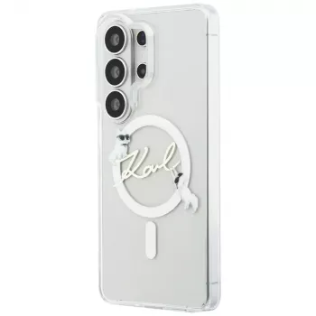 Karl Lagerfeld IML KC Script MagSafe tok Samsung Galaxy S26 Ultra készülékhez, átlátszó