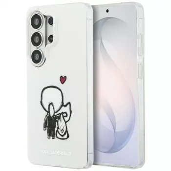 KARL LAGERFELD IML Karl & Choupette MagSafe hátlap Samsung Galaxy S26 Ultra készülékhez, átlátszó