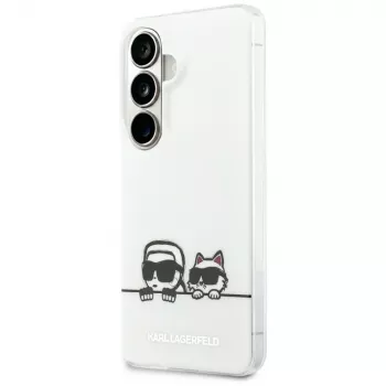 KARL LAGERFELD IML Peekaboo Karl & Choupette MagSafe tok Samsung Galaxy S26+ készülékhez, átlátszó