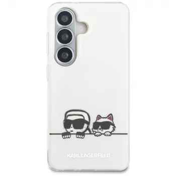 KARL LAGERFELD IML Peekaboo Karl & Choupette MagSafe tok Samsung Galaxy S26+ készülékhez, átlátszó