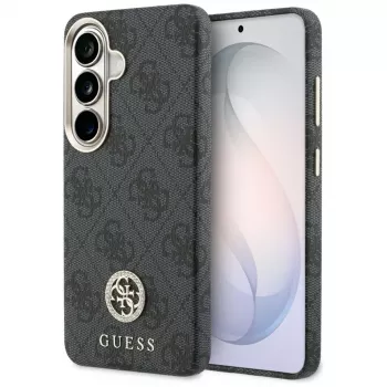 Guess 4G Rhinestone Round Logo MagSafe tok Samsung Galaxy S26 készülékhez (fekete)