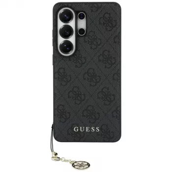 Guess 4G Classic Logo Charm MagSafe tok Samsung Galaxy S26 Ultra készülékhez (fekete)