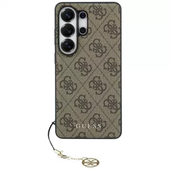 Guess 4G Classic Logo Charm MagSafe tok Samsung Galaxy S26 Ultra készülékhez (barna)